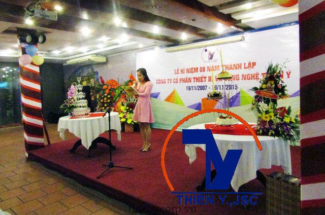 khai mạc lễ sinh nhật công ty Thiên Ý